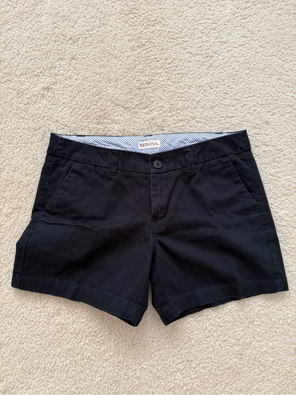 Merona Black Women's Chino Bermuda Shorts